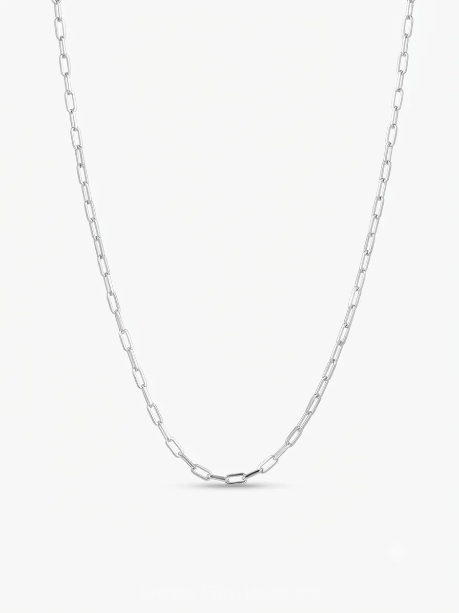 Paperclip Silver Chain thumbnail 2