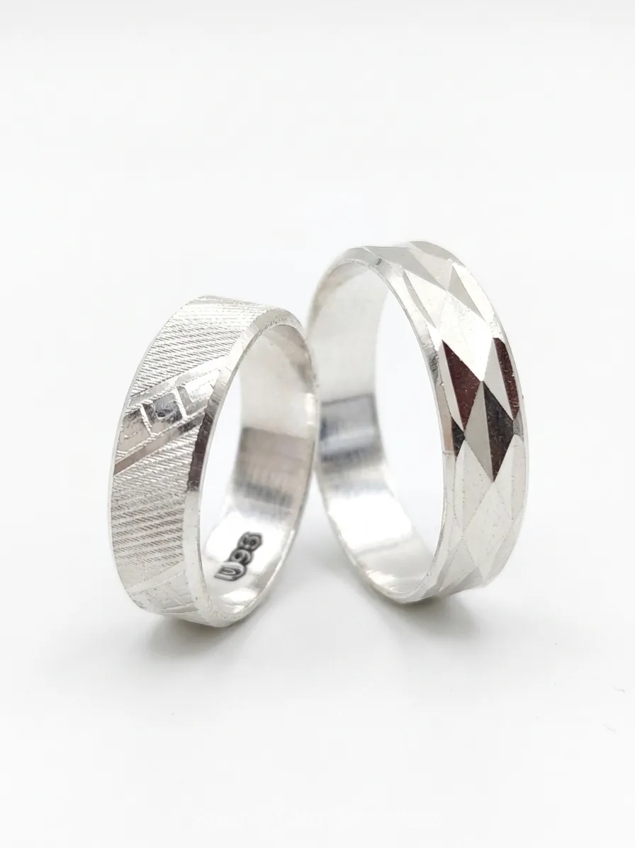 Endless Promise Silver Couple Band thumbnail 2