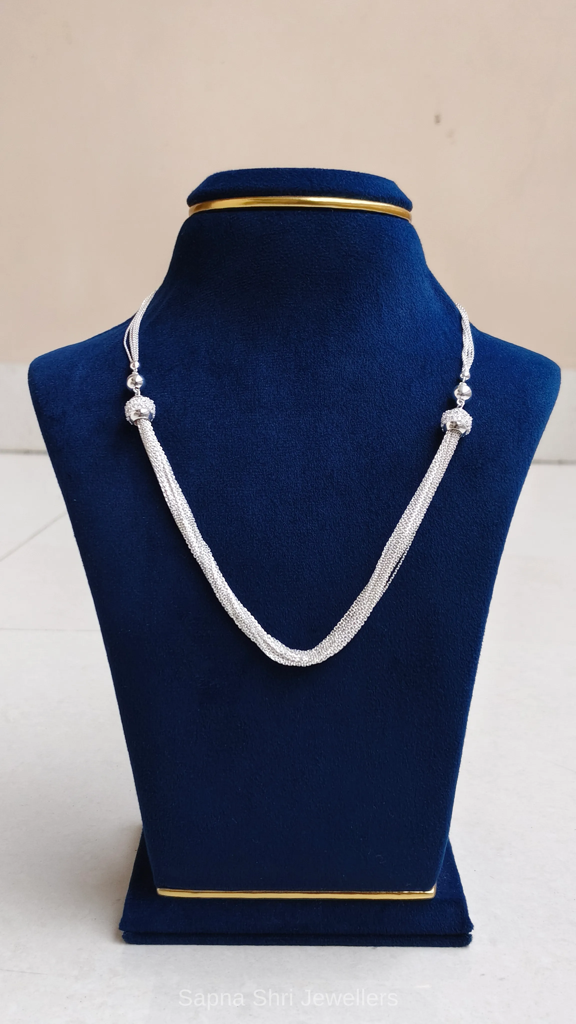Italian Mesh Silver Chain for Ladies thumbnail 3