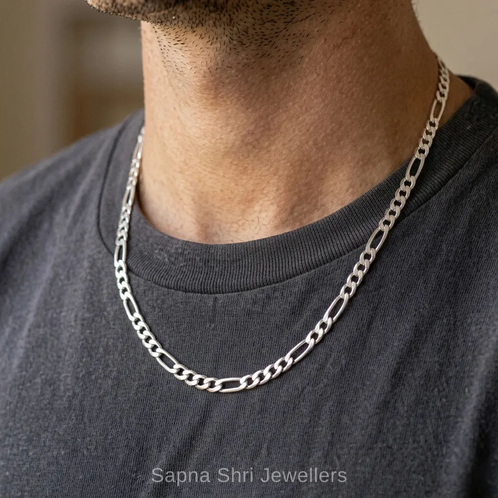 Classic Figaro Neck Chain thumbnail 3