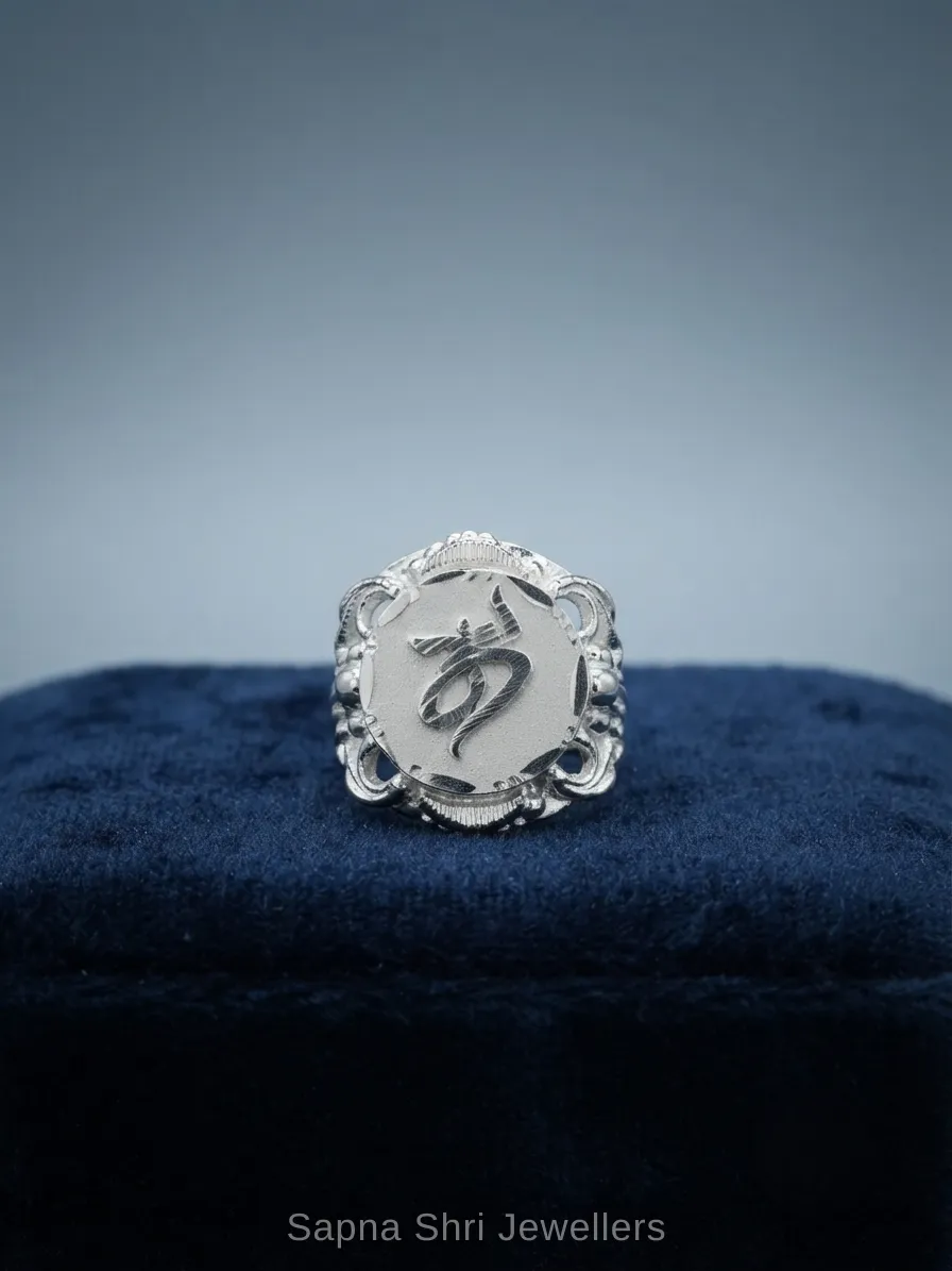 Divine Om Symbol Artistic Ring thumbnail 3