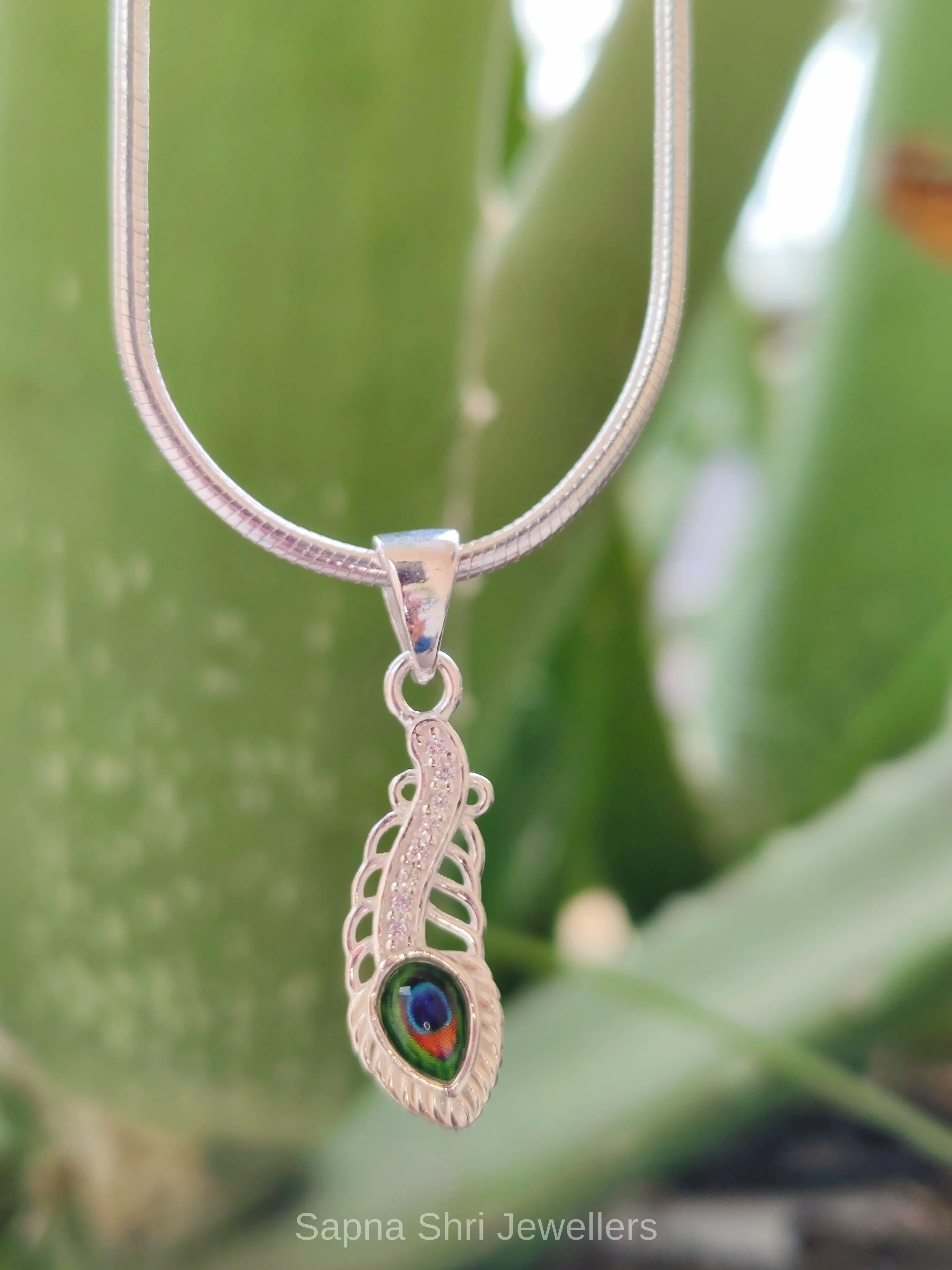 925 Sterling Silver Krishna Locket Pendant thumbnail 4