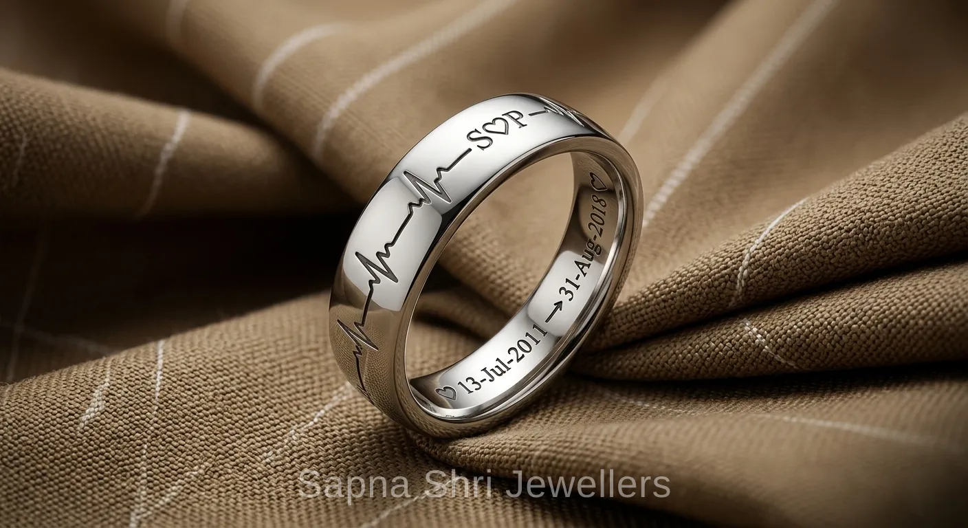 Silver Name Ring 925 Personalised BIS HUID Hallmarked thumbnail 3