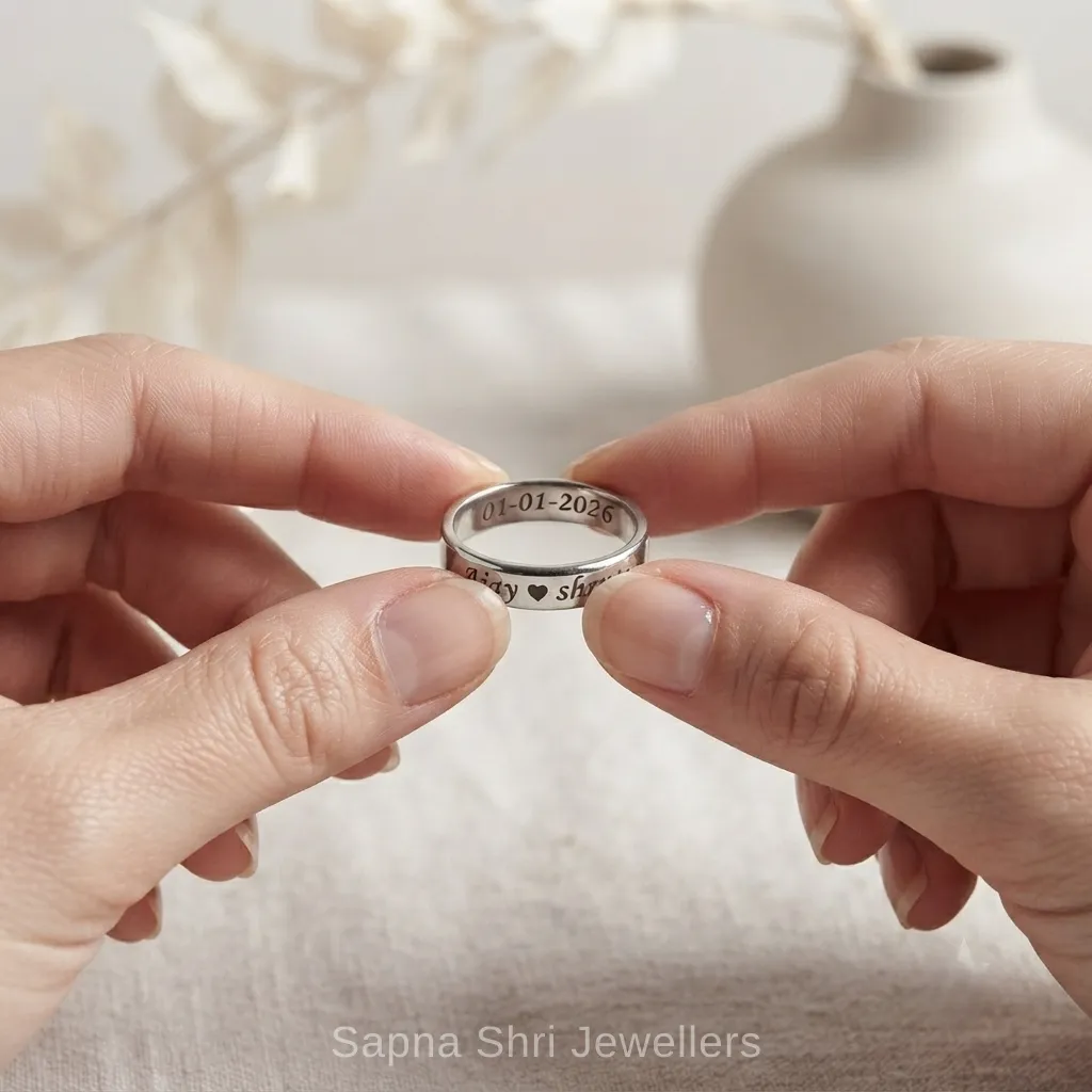 Custom Silver Name Ring 925 Hallmarked thumbnail 3