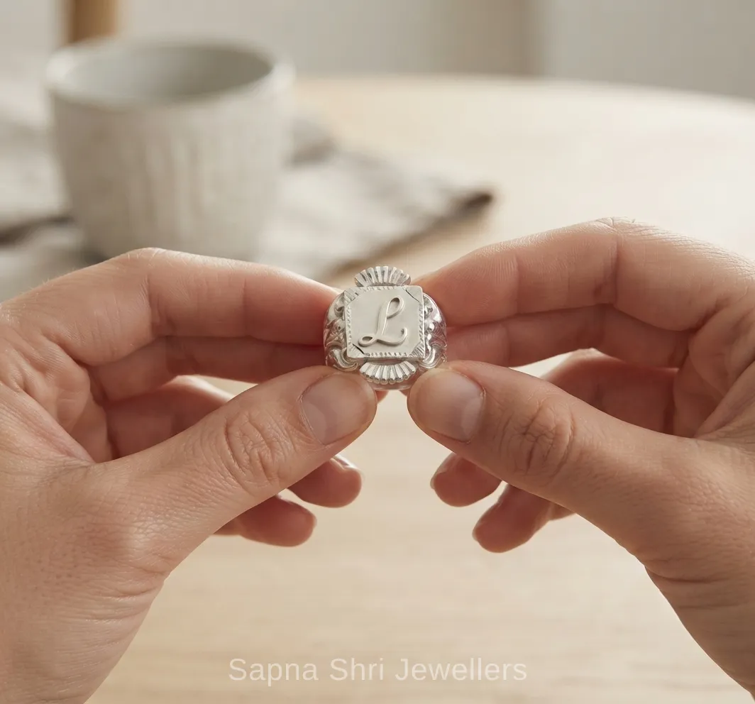 Silver Name Ring thumbnail 3
