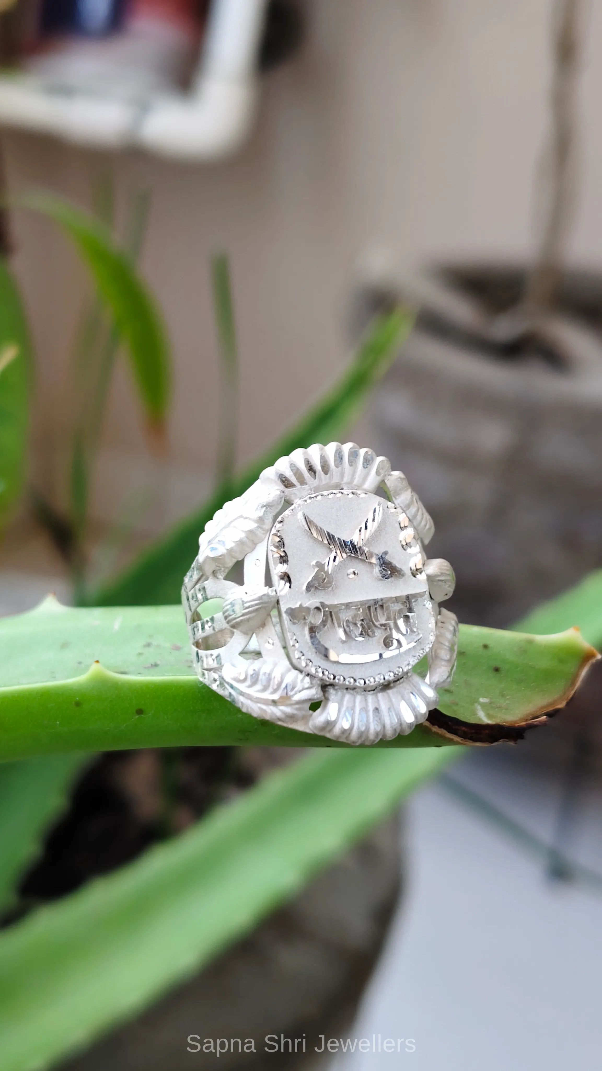 Rajput Sword 925 Sterling Silver Ring thumbnail 4