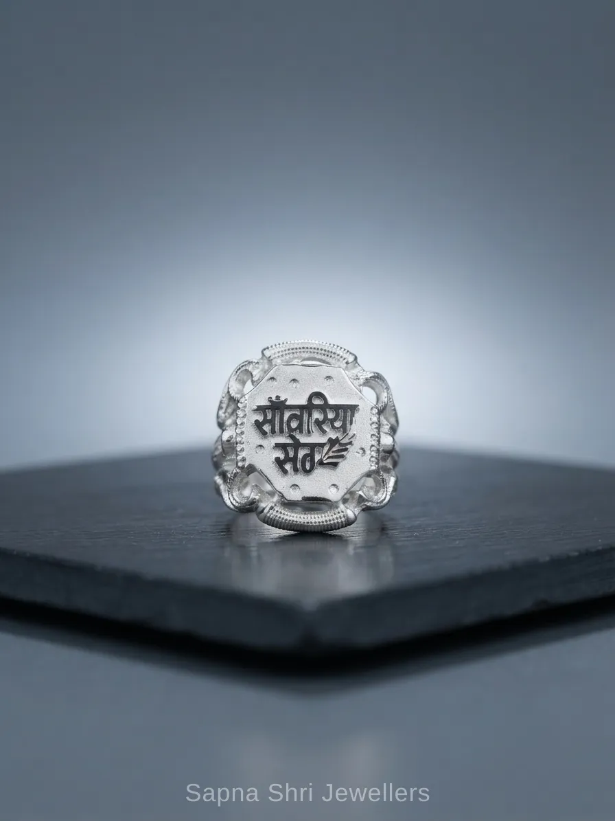 925 Sterling Silver Sanwariya Seth Ring for Men thumbnail 3