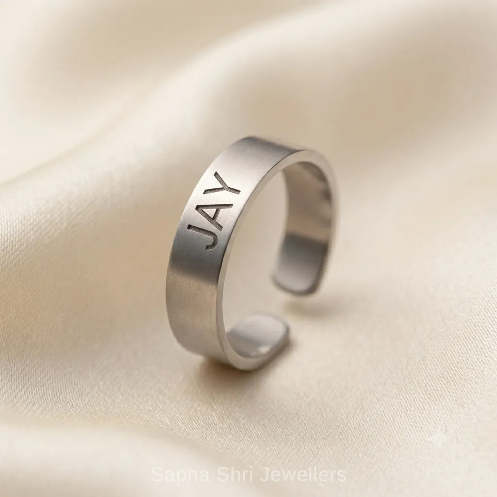 Customised Silver Ring Trending Design thumbnail 2