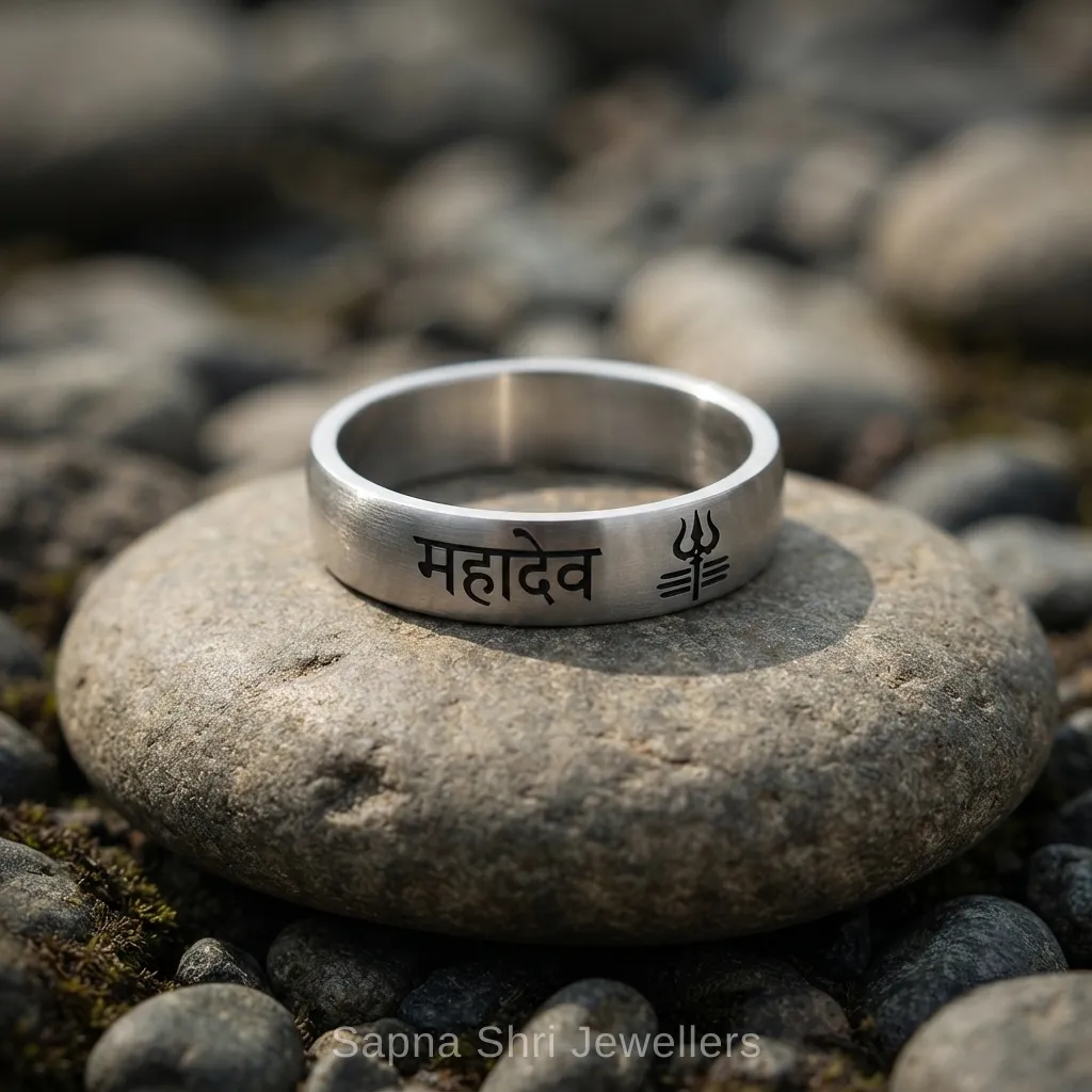 Mahadev Trishul Band Ring thumbnail 5