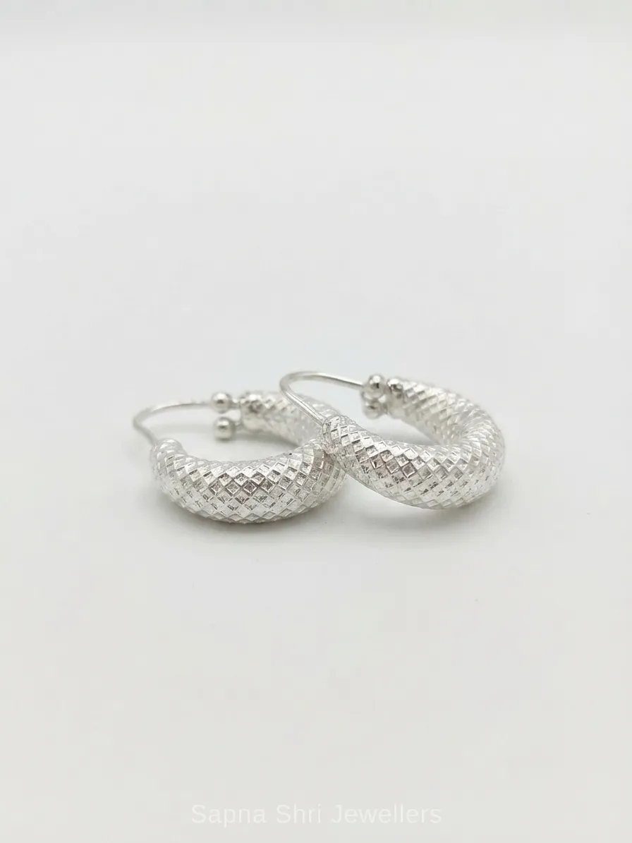 925 Real Sterling Silver Bali for Men Classic Round Design thumbnail 2