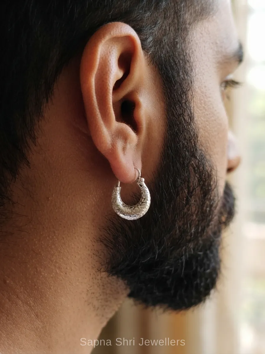 Original Silver Bali for Men Textured Design thumbnail 2