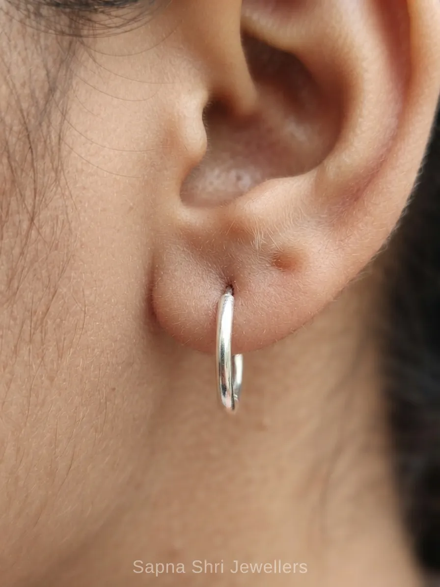 925 Sterling Silver Bali Earrings for Women and Girls Daily Wear Jewellery thumbnail 2