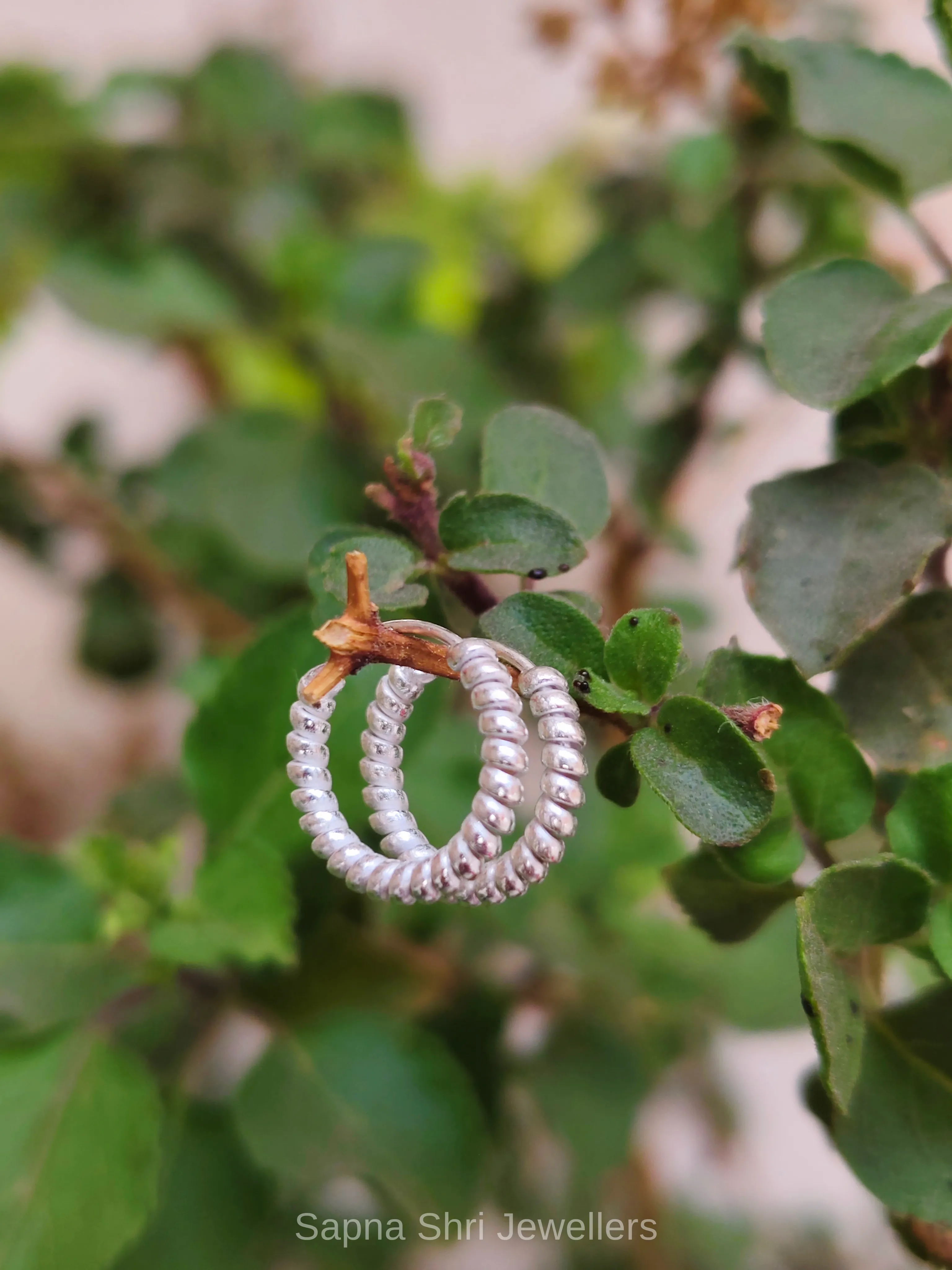 Silver Hoop Earrings for Women thumbnail 2