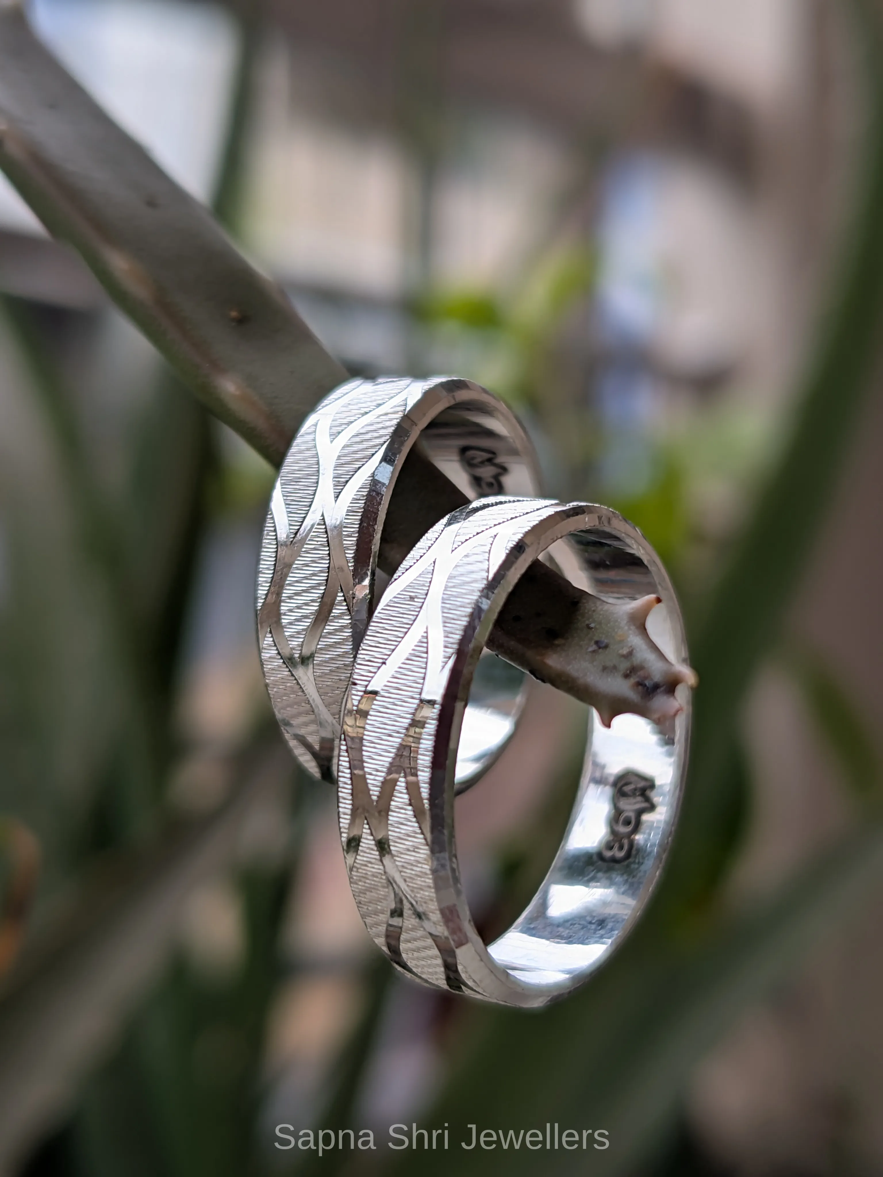 Eternal Love Silver Couple Ring thumbnail 4