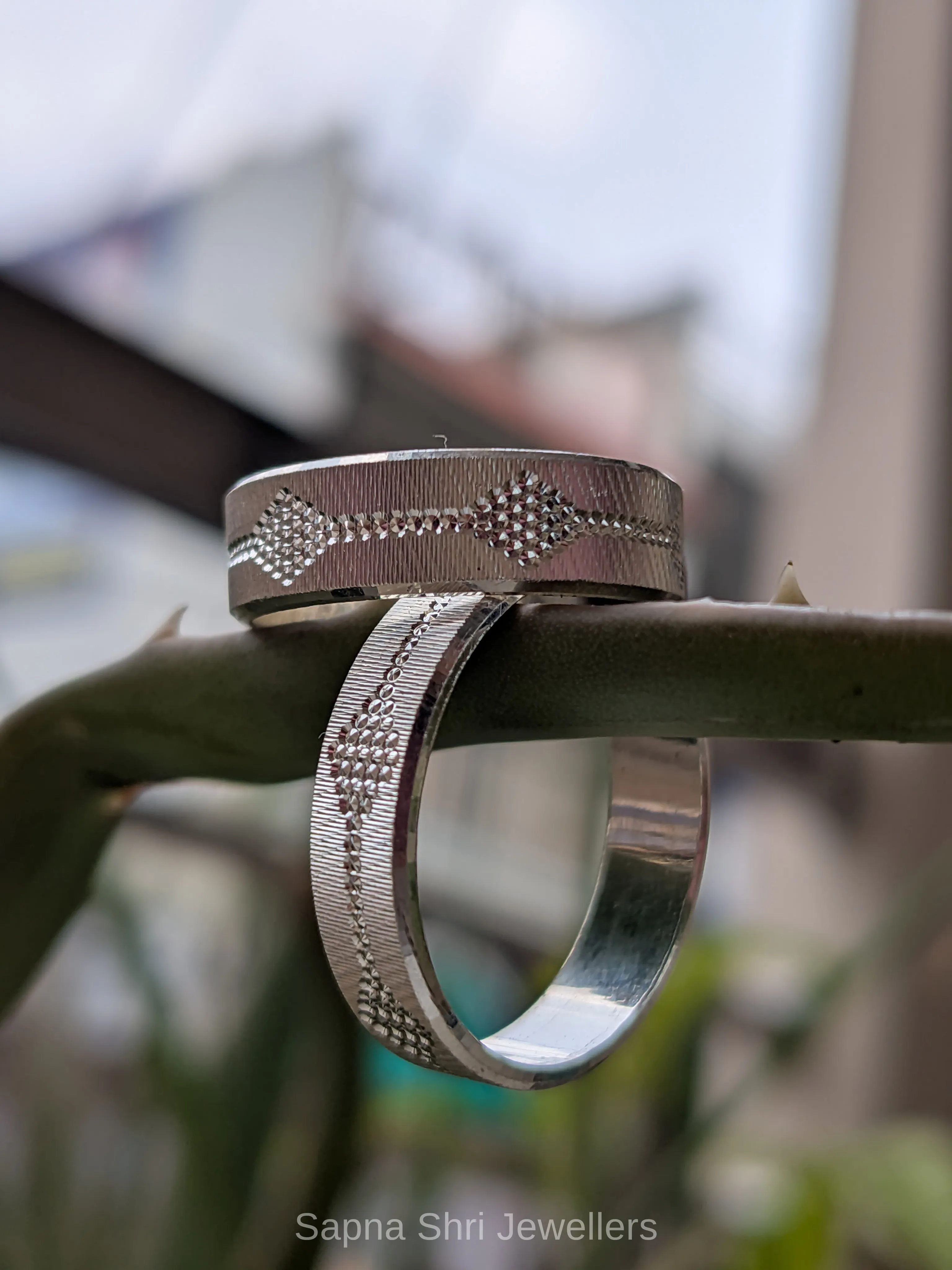 Forever Together Silver Couple Band thumbnail 4