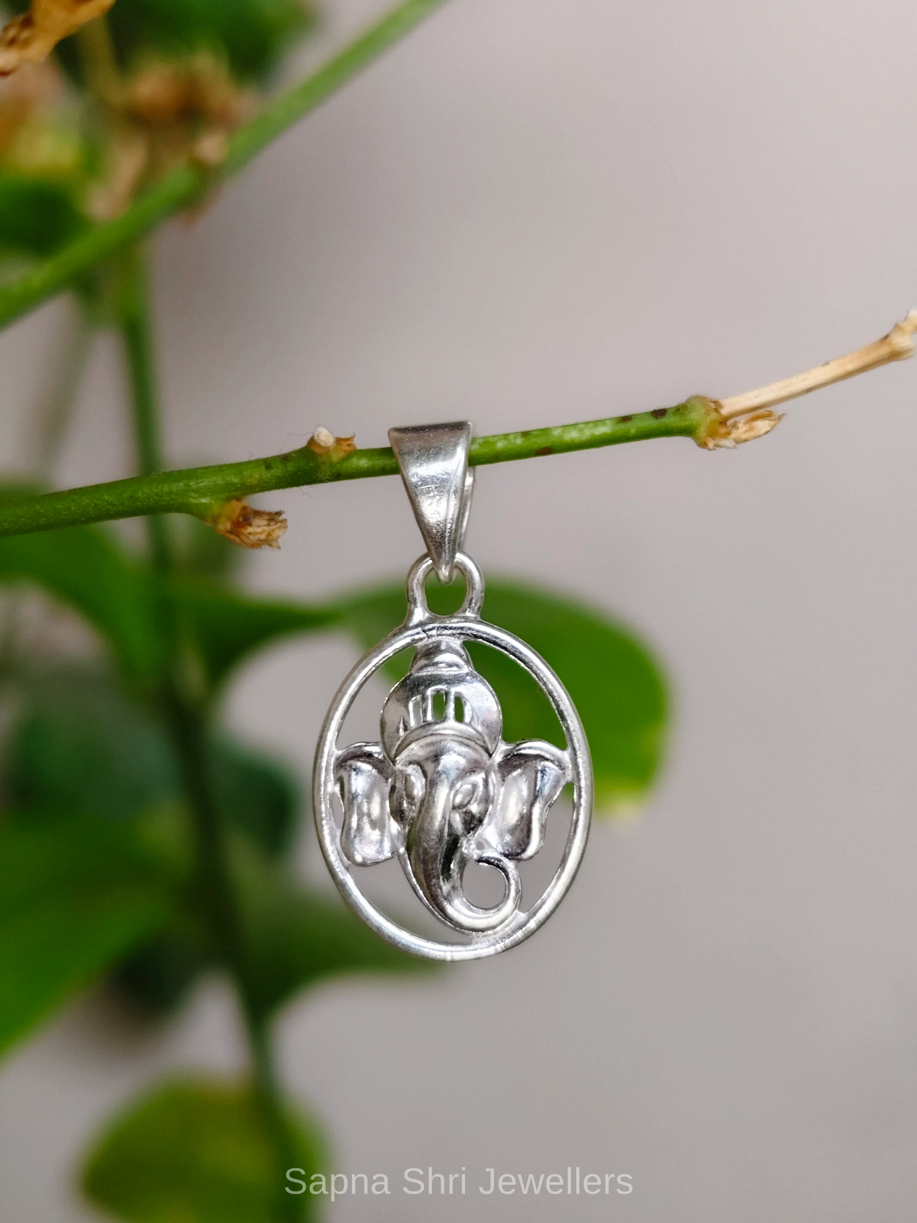 Ganesha Silver Chain Pendants thumbnail 4