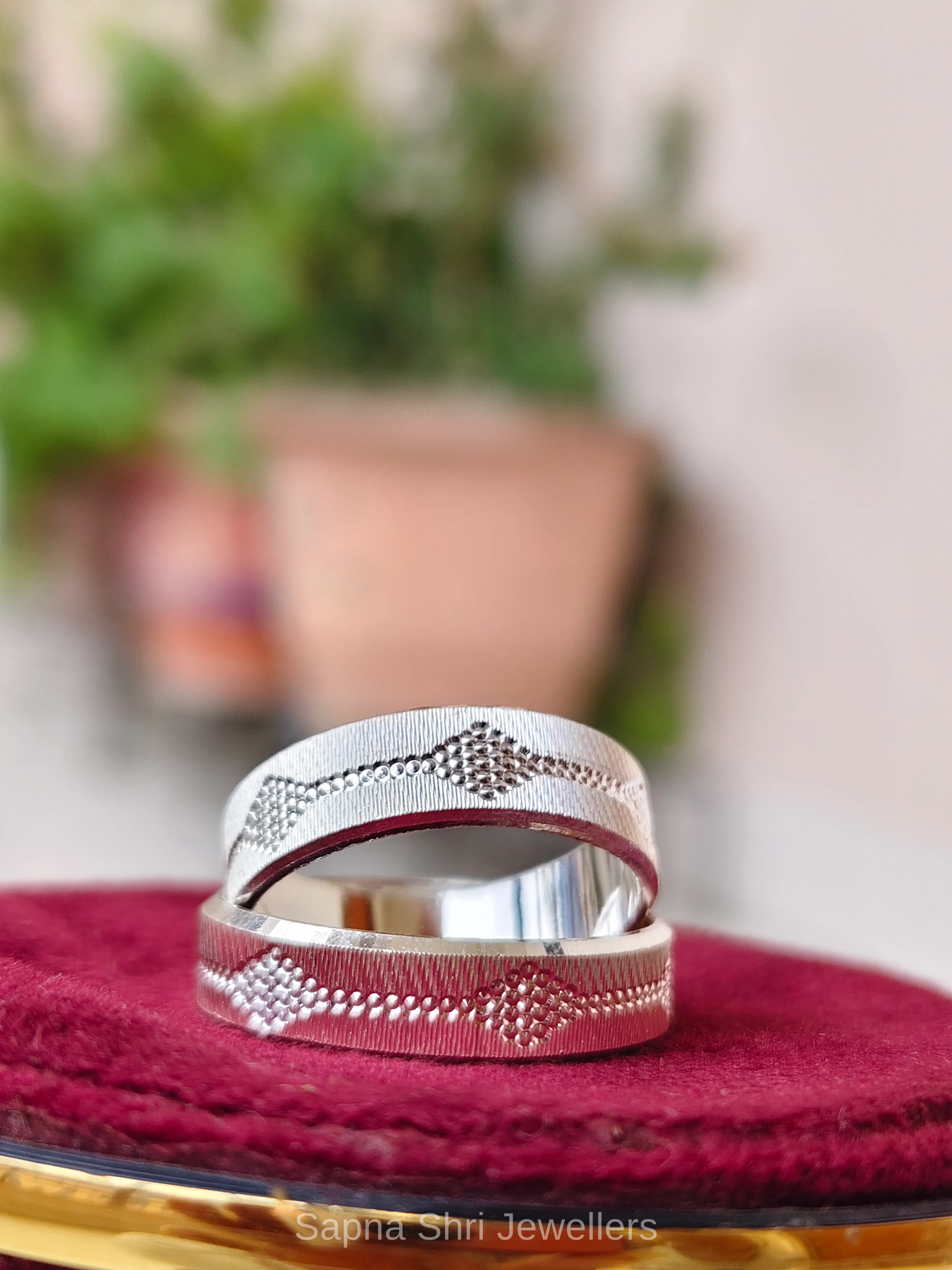 Forever Together Silver Couple Band thumbnail 2
