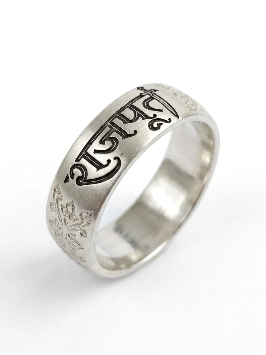 925 Sterling Silver Personalised Name Ring thumbnail 2