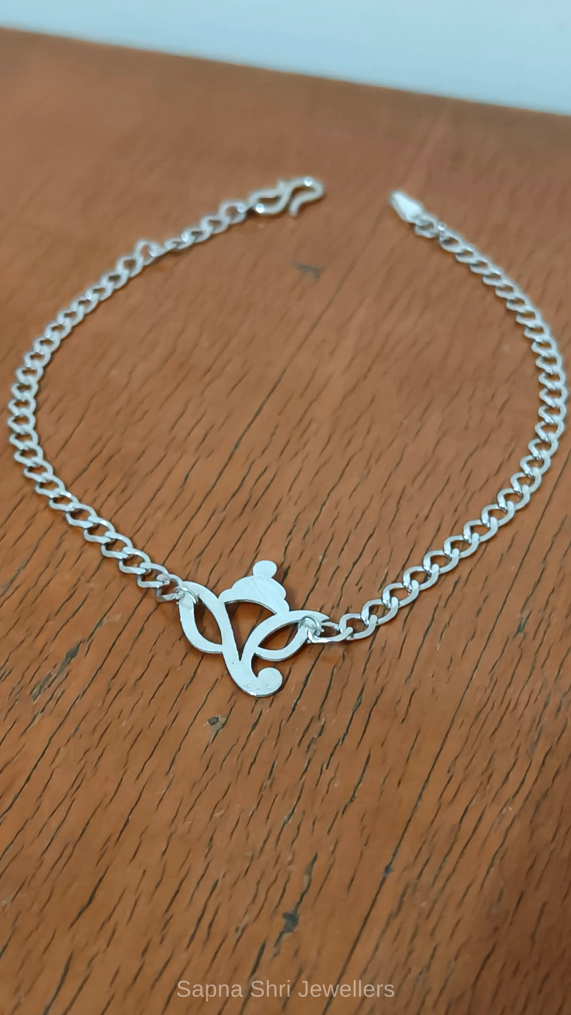Lord Ganesha Silver Rakhi thumbnail 3