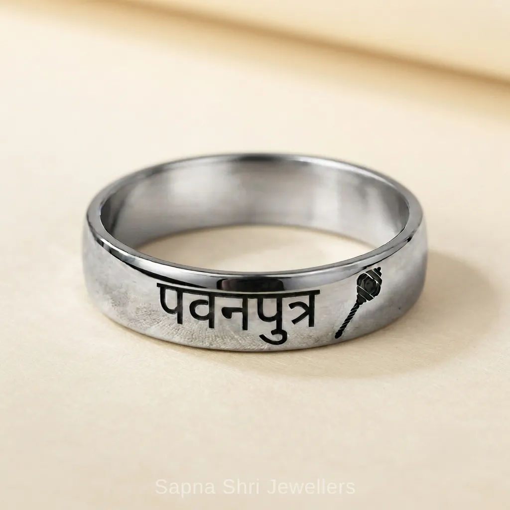 Sankat Mochan Hanuman 925 Sterling Silver Protection Ring thumbnail 4