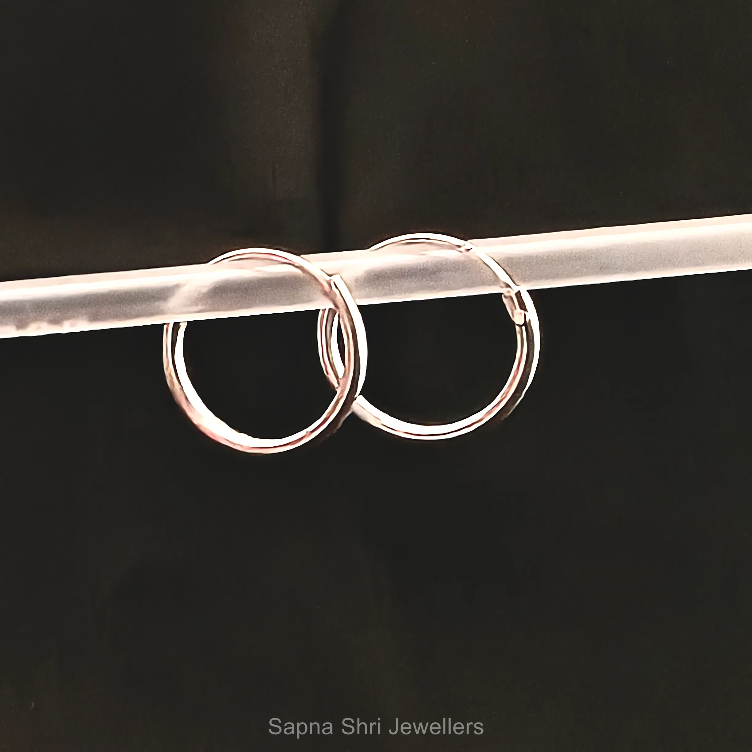 Liquid Silver Petal Studs thumbnail 2