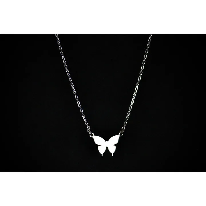 Midnight Butterfly Silver Chain thumbnail 4
