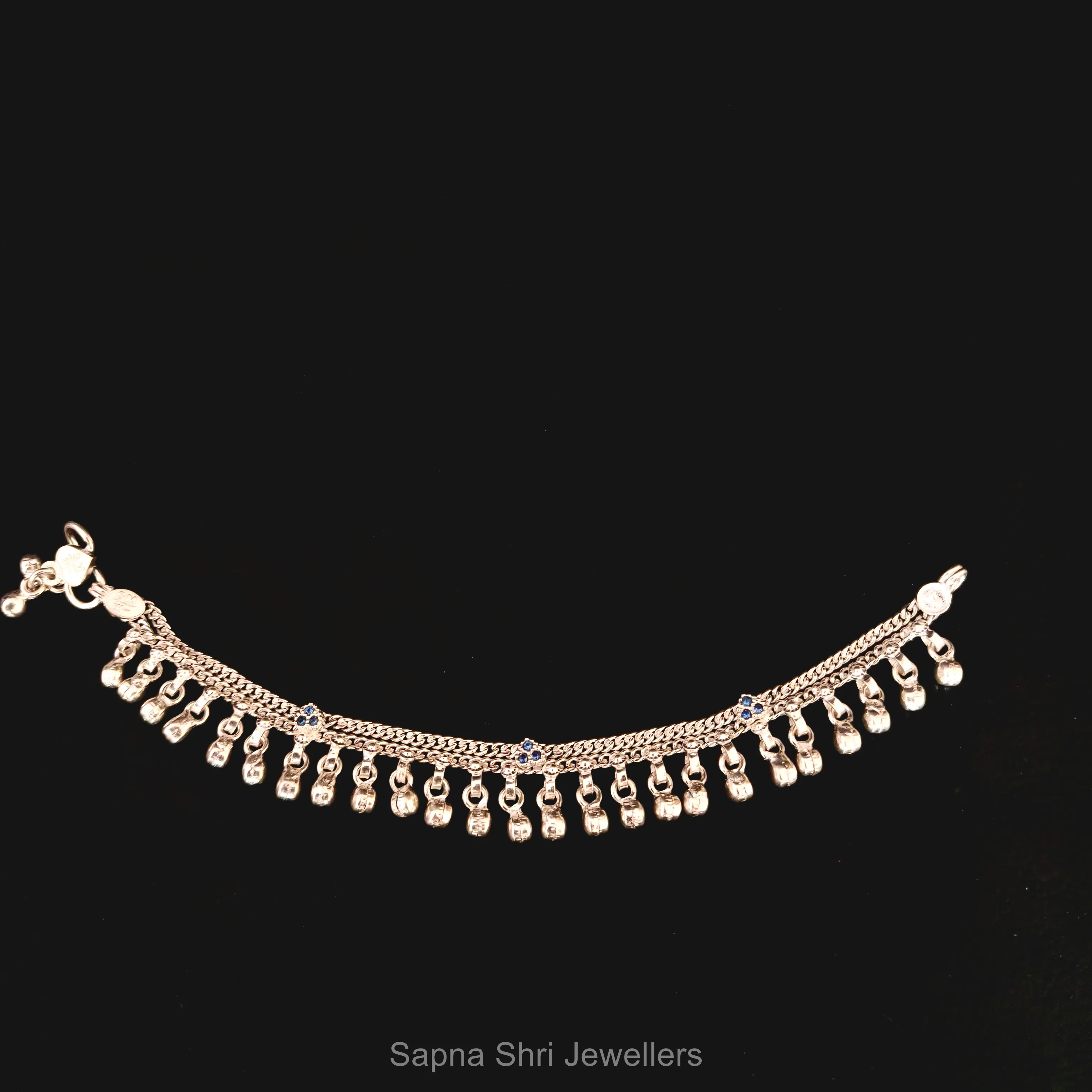 Royal Blue Bell Anklets thumbnail 2