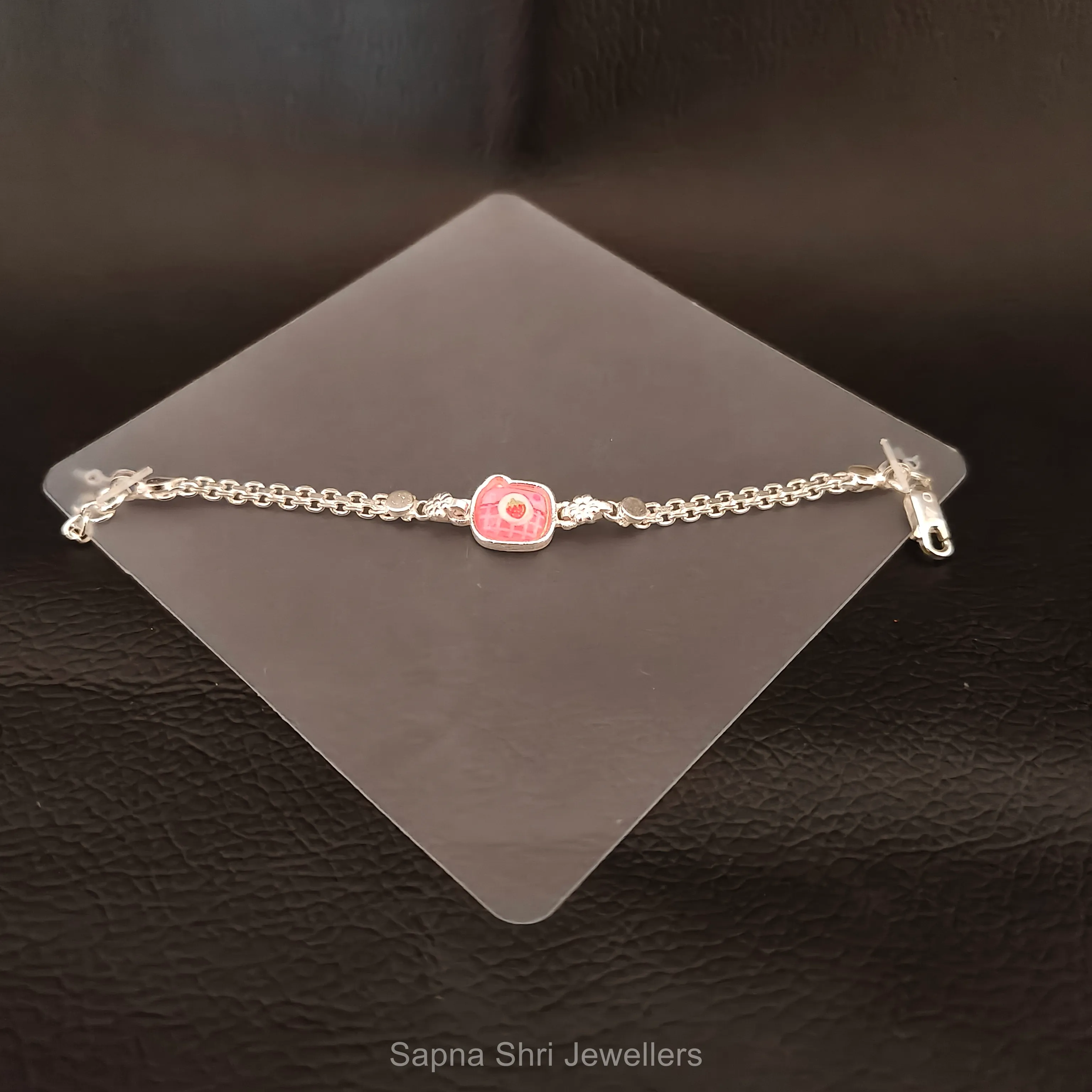 Pastel Bloom Silver Bracelet thumbnail 4