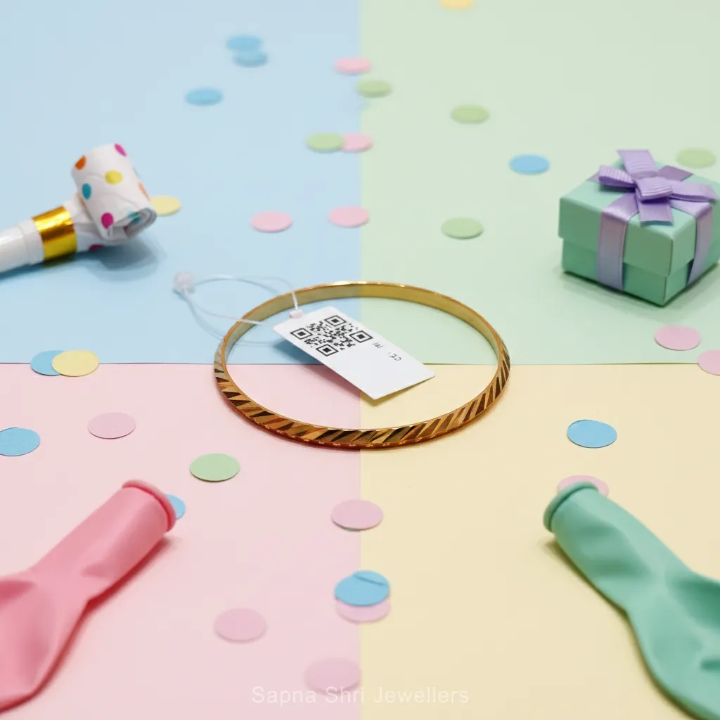 Golden Glow Textured Kada thumbnail 3