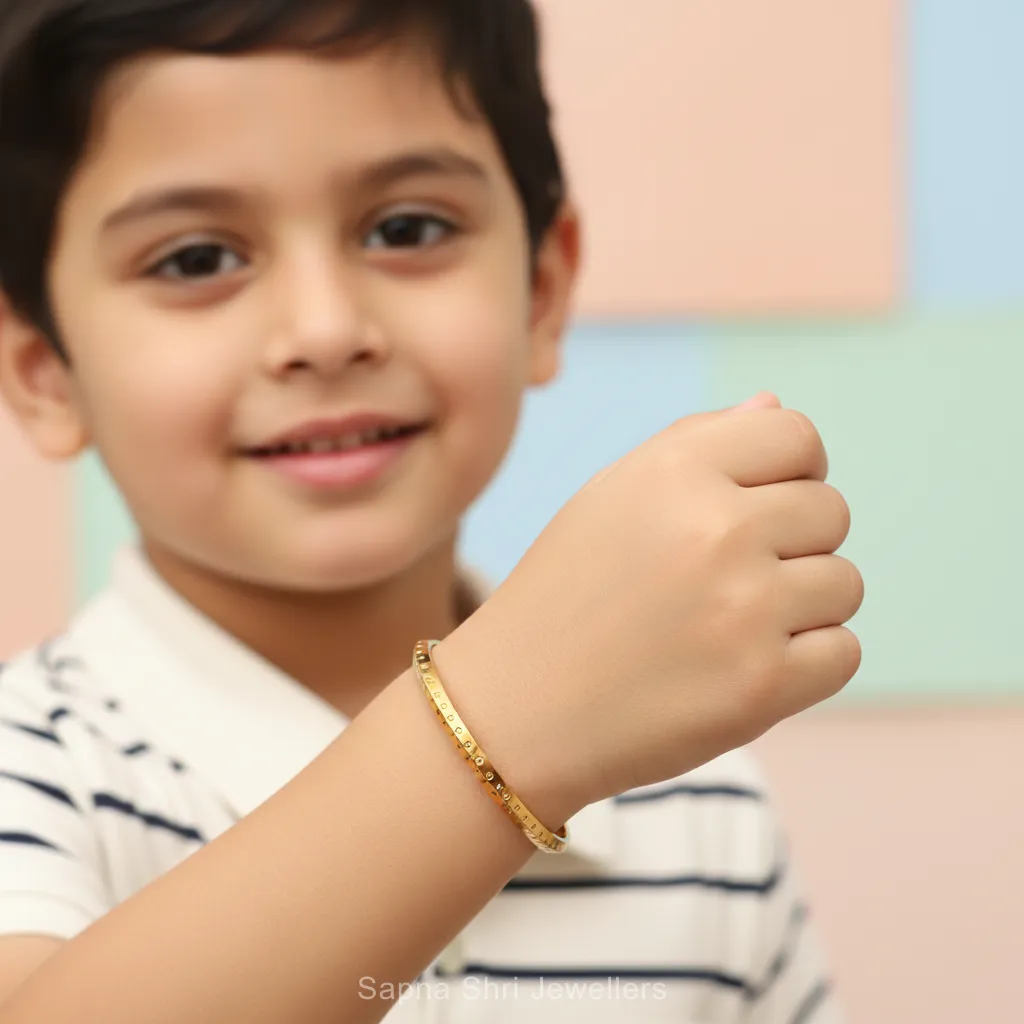 Polished Elegance Gold Kada thumbnail 4