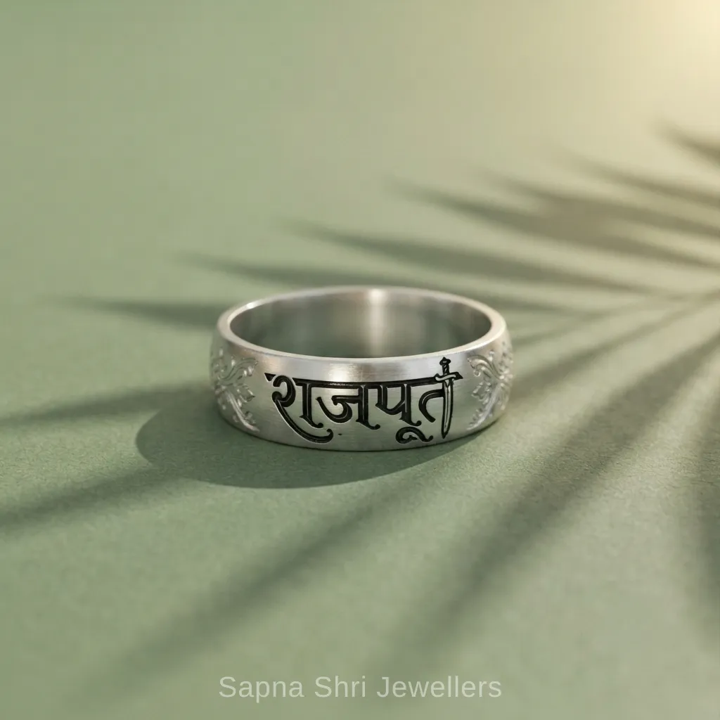 925 Sterling Silver Personalised Name Ring thumbnail 4