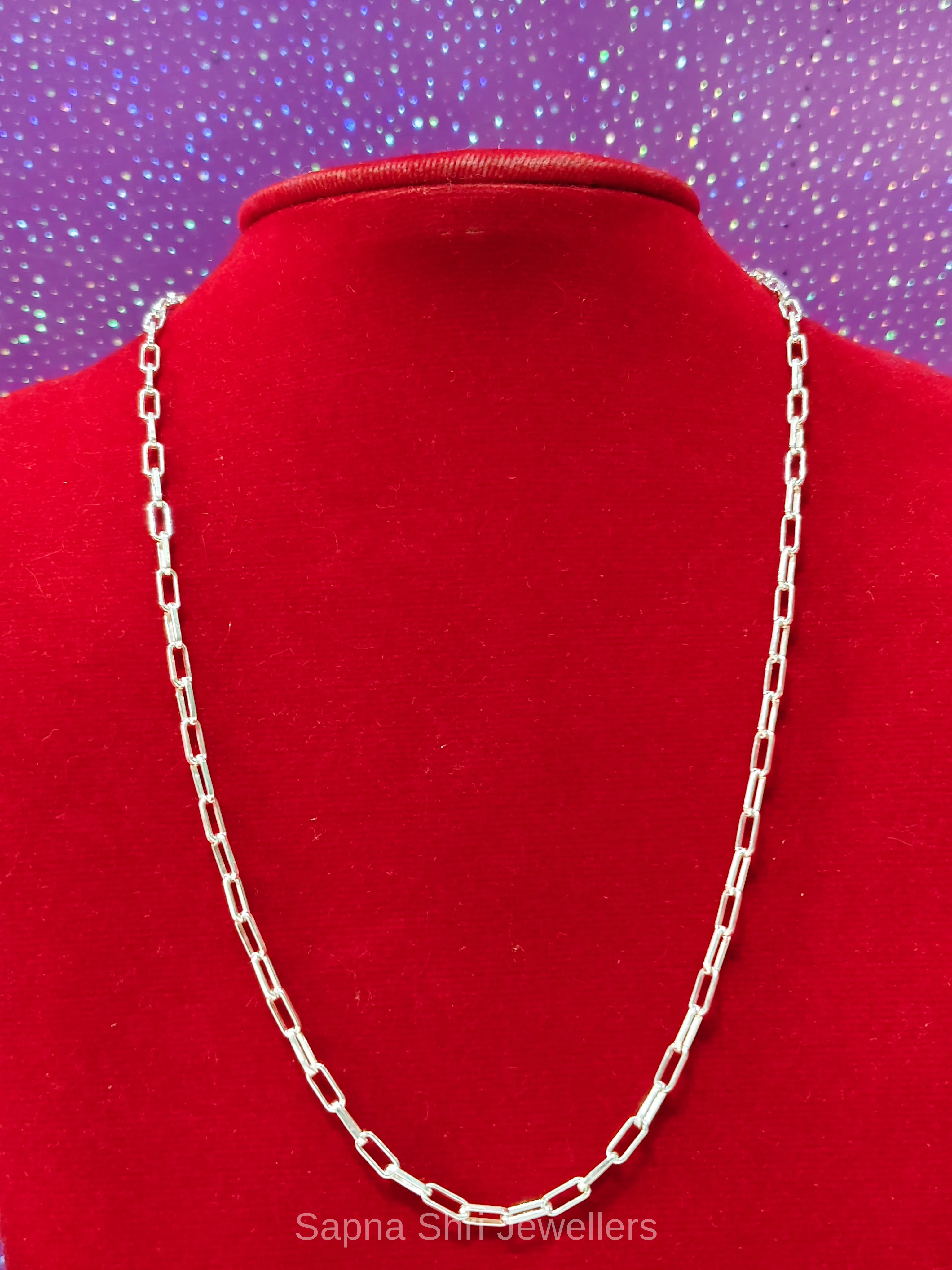Paperclip Silver Chain thumbnail 4