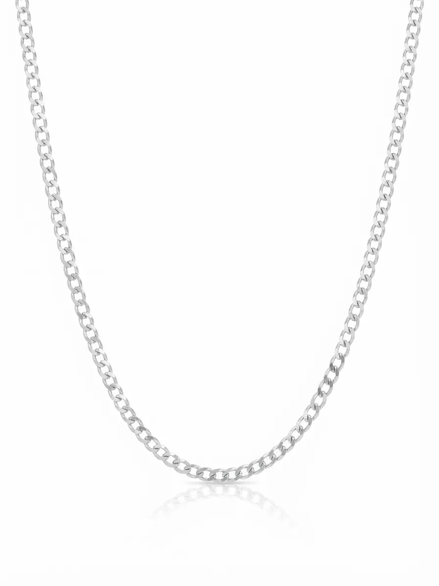 Classic Curb Link Chain in 925 Silver thumbnail 2