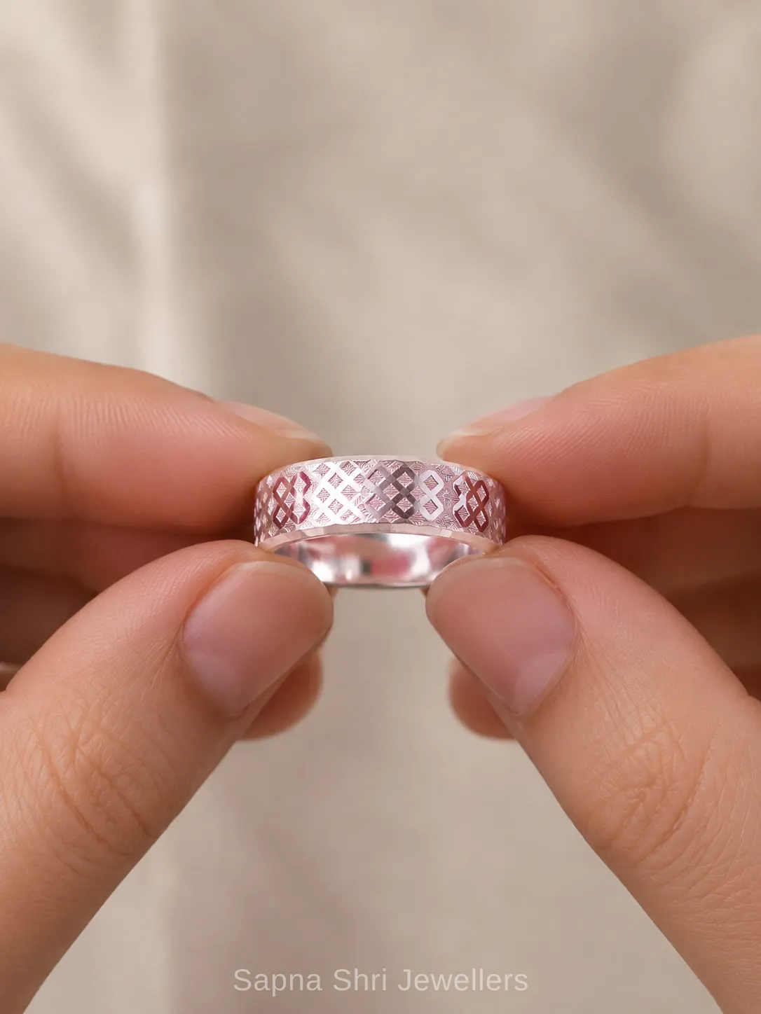 Silver Couple Band thumbnail 3