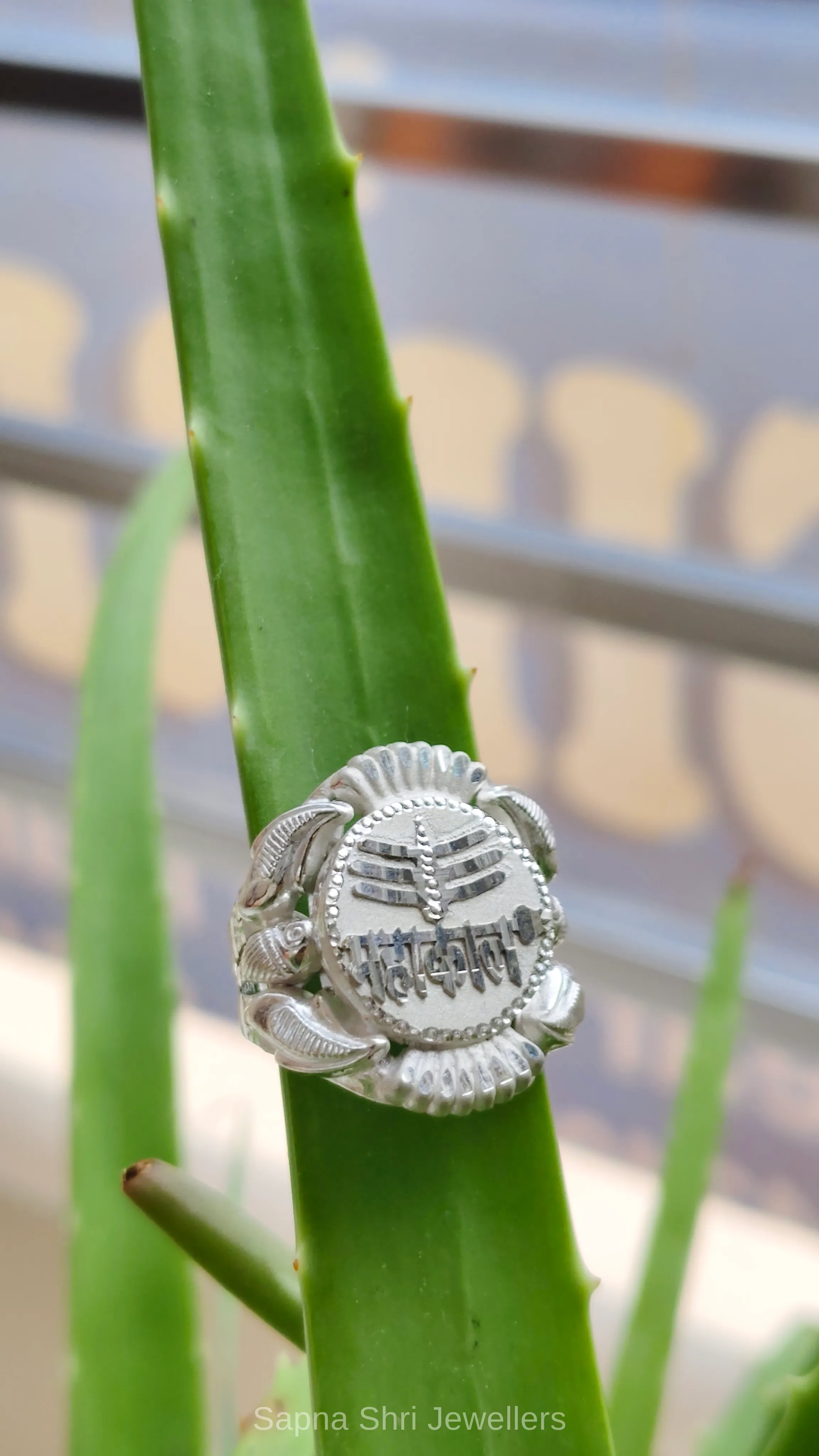 Mahakal Trishul 925 Sterling Silver Ring thumbnail 2