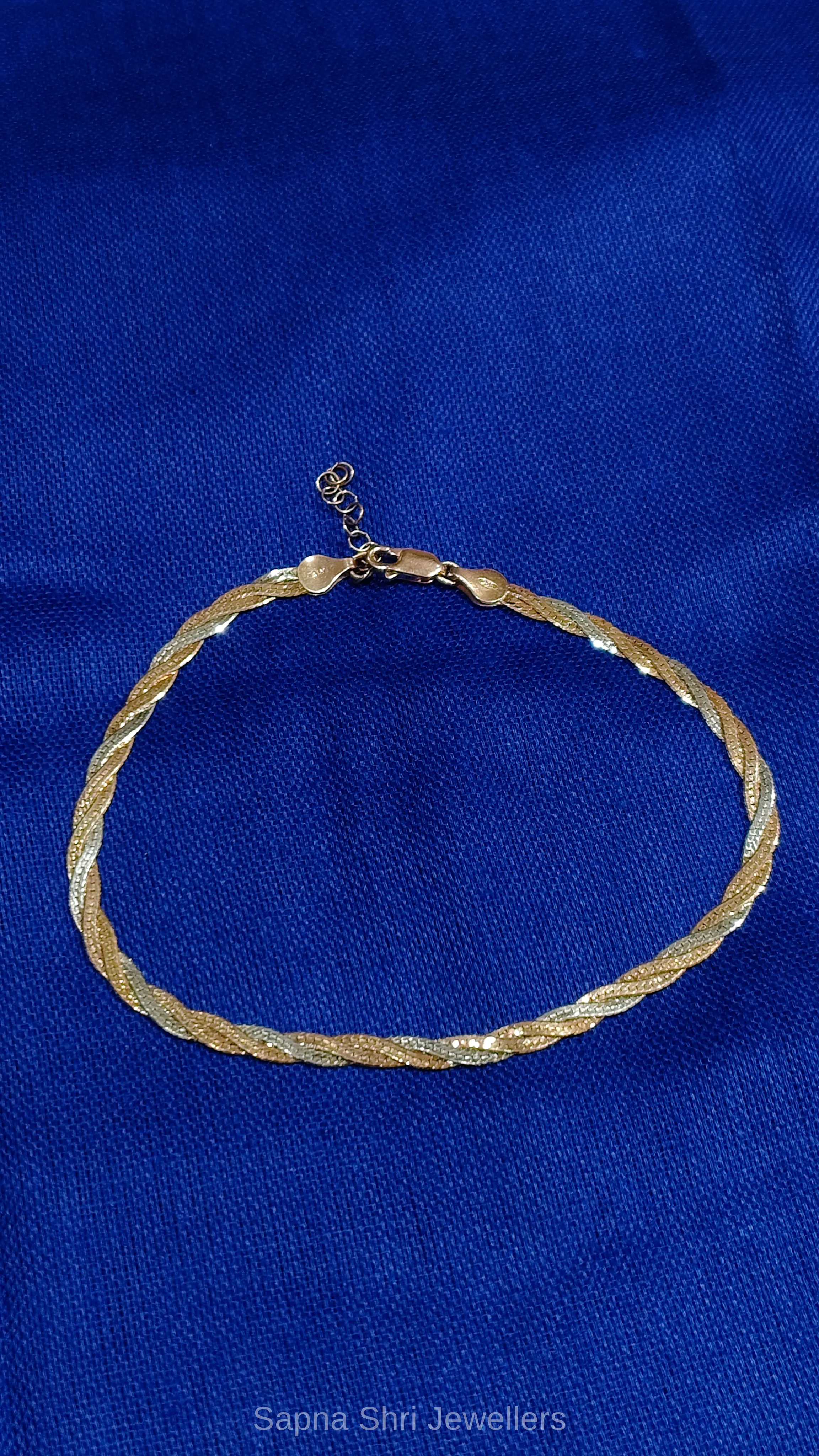 Two Tone Twisted Silver Payal thumbnail 2