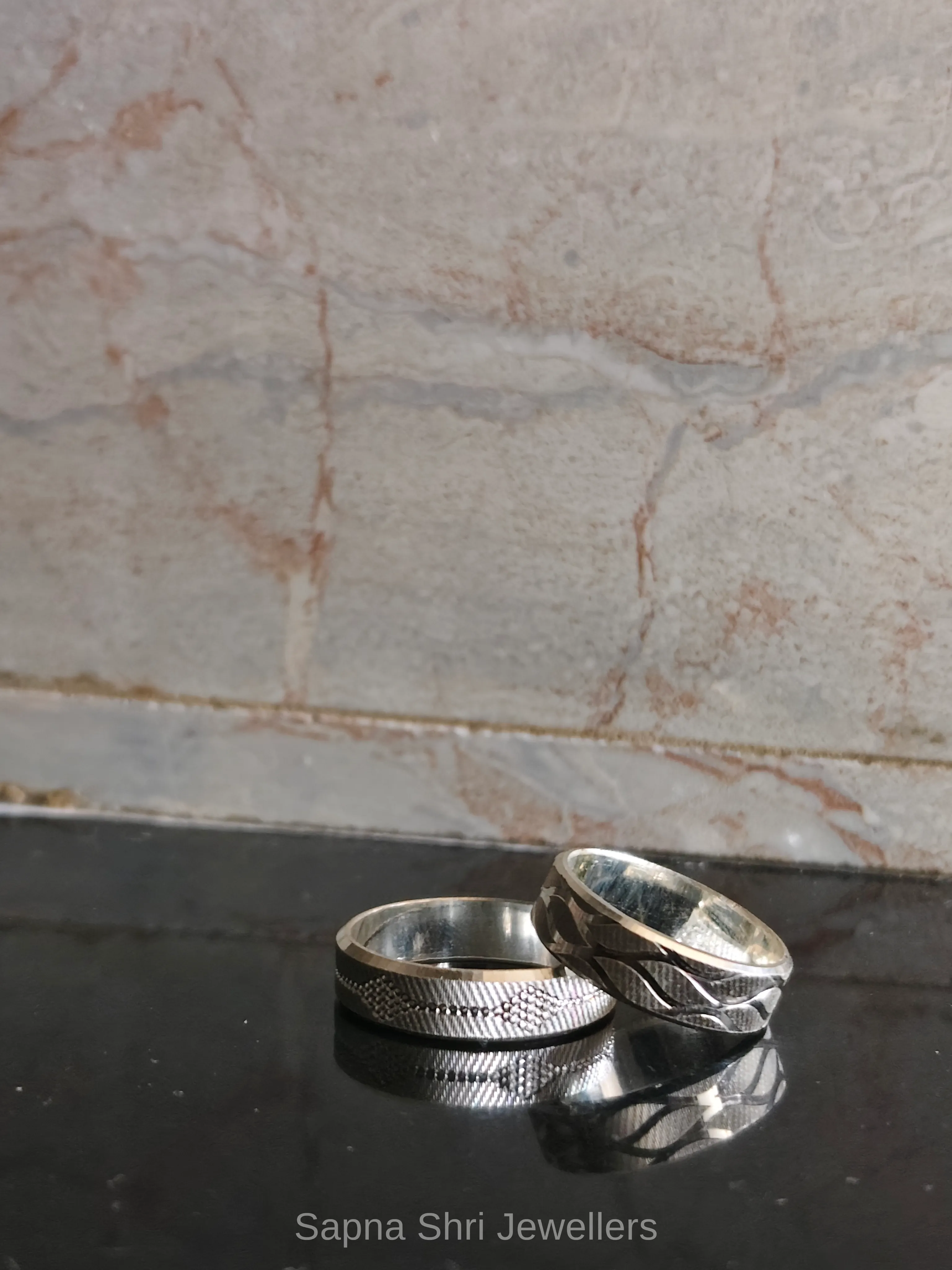 Forever Bond Silver Couple Ring thumbnail 2