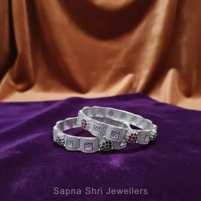 Fancy Silver Churi gajra| चांदी की चुरीया