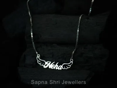 Customize Silver Name Pandle