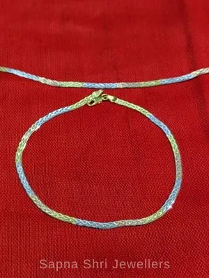 silver anklet