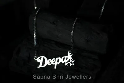 Customize Silver Name Pandle