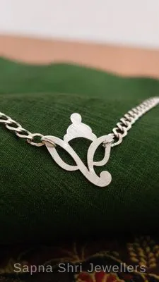 Lord Ganesha Silver Rakhi