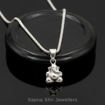 Divine Ganesha Pendant in 925 Silver