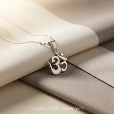 Shiv Name Silver Pendant Necklace