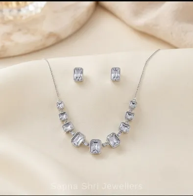 Pure Silver Chain Pendant Set for Daily Wear