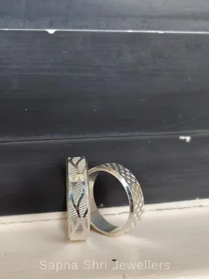 925 Sterling Silver Matching Couple Band