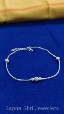 Minimalist Silver Bead Payal Minimalist Silver Bead Payal
