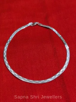 Simple Pattern Silver Payal