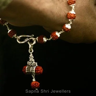 Mahadev Trishul Silver Kada