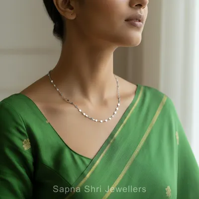 Silver Dew Drop Chain